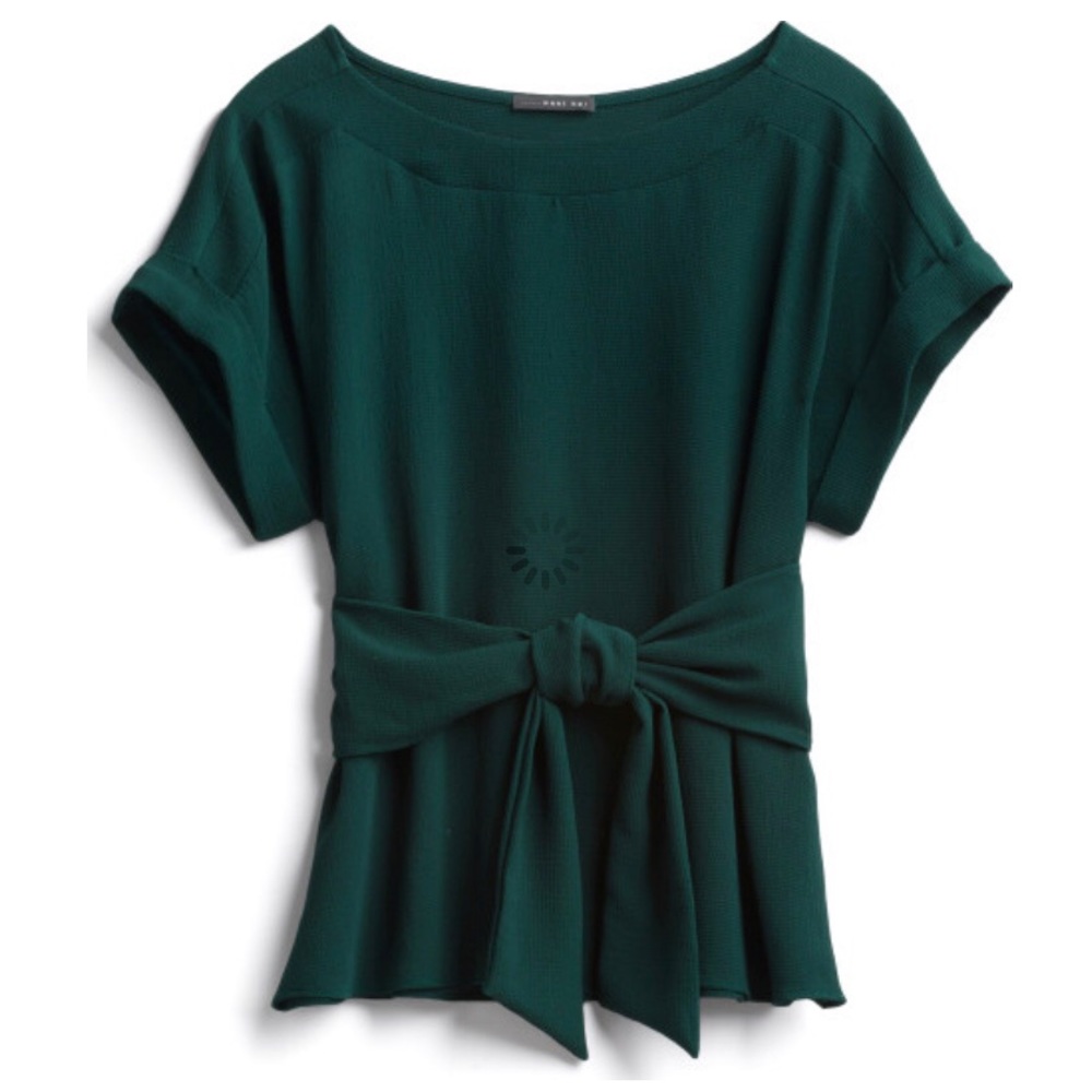 Xs West Kei Tie Front Top